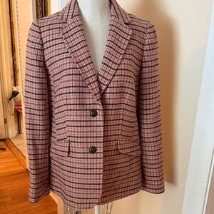 NWOT Talbots Plaid Women's Blazer Jacket